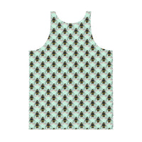 Polka Bees Unisex Tank Top by Robert Bowen